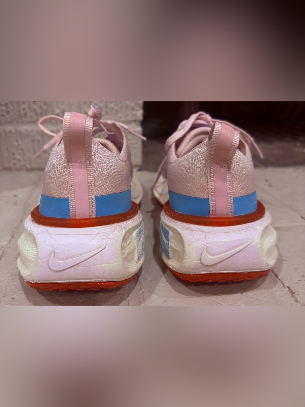 Nike ZoomX Invincible Run Flyknit 3 Pink/Blue/Orange Running Shoes Women’s 6.5 - Picture 5 of 10